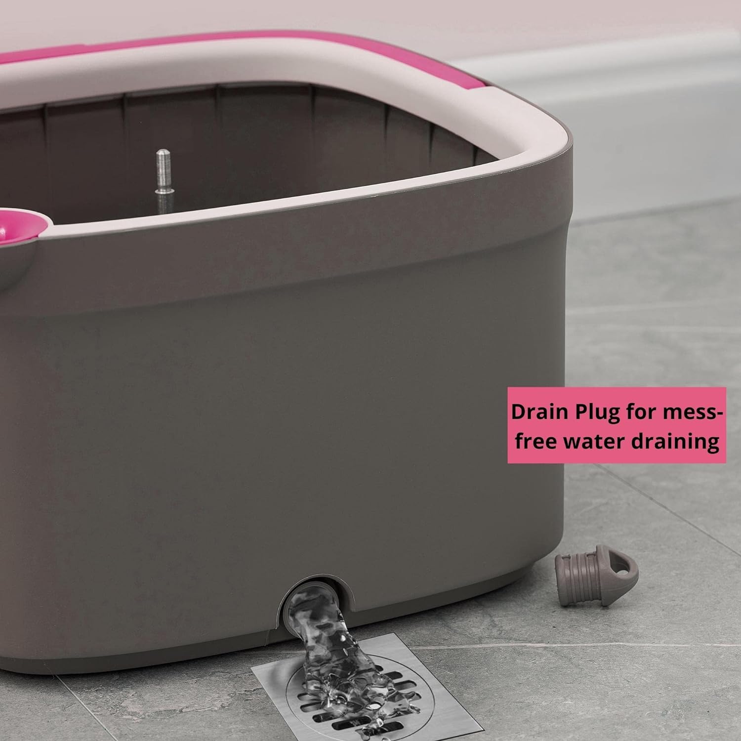 Mop and Bucket, Spin Mop, Dual Compartment Mop Bucket, Cleaning Mop -2 Machine Washable Mop Pads Mop and Bucket, Spin Mop, Dual Compartment Mop Bucket, Cleaning Mop -2 Machine Washable Mop Pads
